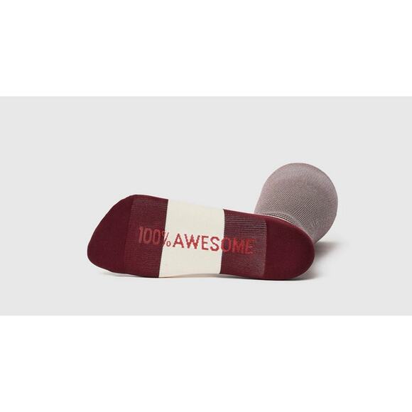 FIGS DoubleStripe Burgundy Compression Socks Size M NWOT/Flaw - Picture 4 of 5